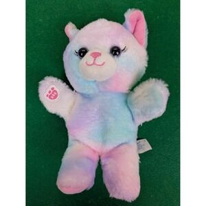 Build-A-Bear Workshop Mini Beans Kitty Cat Plush Pastel Tie Dye Swirl 6" Kitten